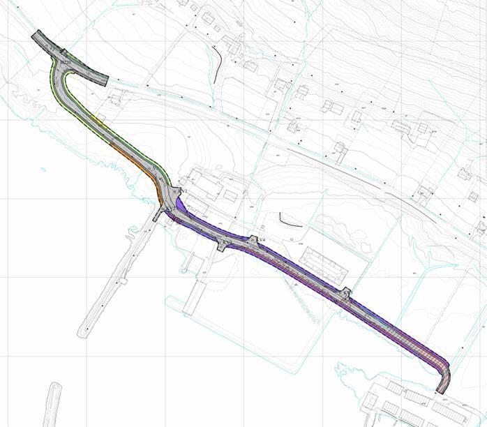 Detaljreguleringsplan for samleveg ved Gjerdsvika næringsområde - Klikk for stort bilete