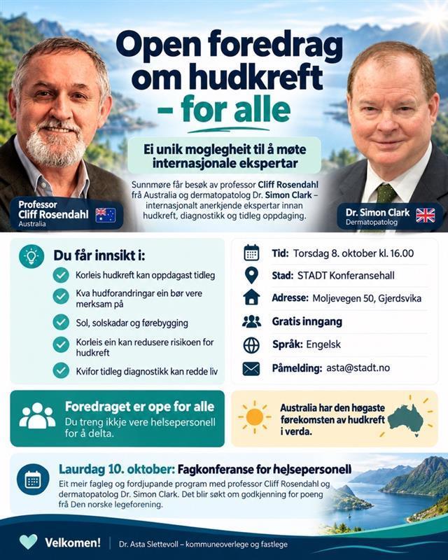 KI-generert plakat om arrangementet - Klikk for stort bilete