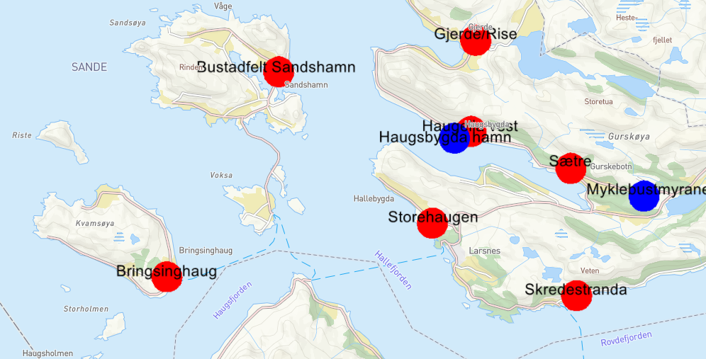 Kart over byggefelt - Klikk for stort bilete