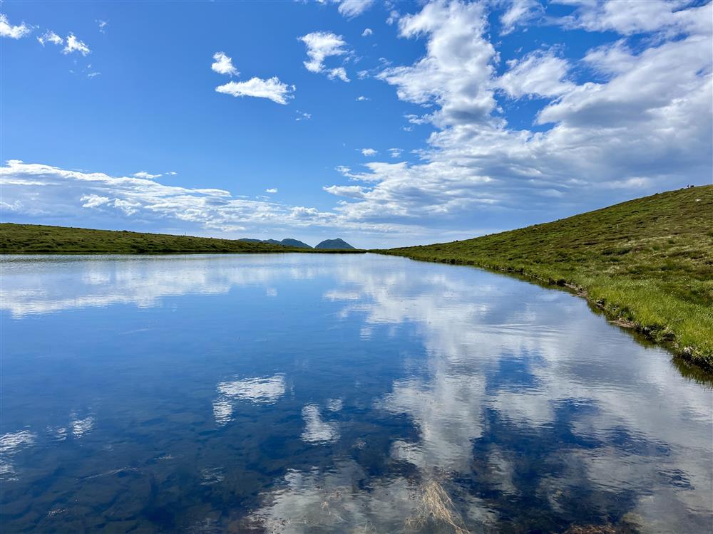 Sommar og spegel - Klikk for stort bilete